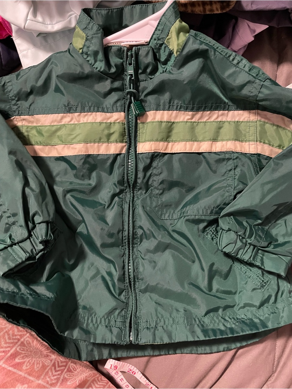 Toddler Windbreaker Green & Tan Baby size 18 months Children’s Kids Jacket Circo